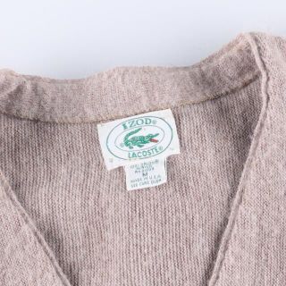 80~90年代 ラコステ LACOSTE IZOD アクリルニットカーディガン USA製 M ヴィンテージ /eaa371757