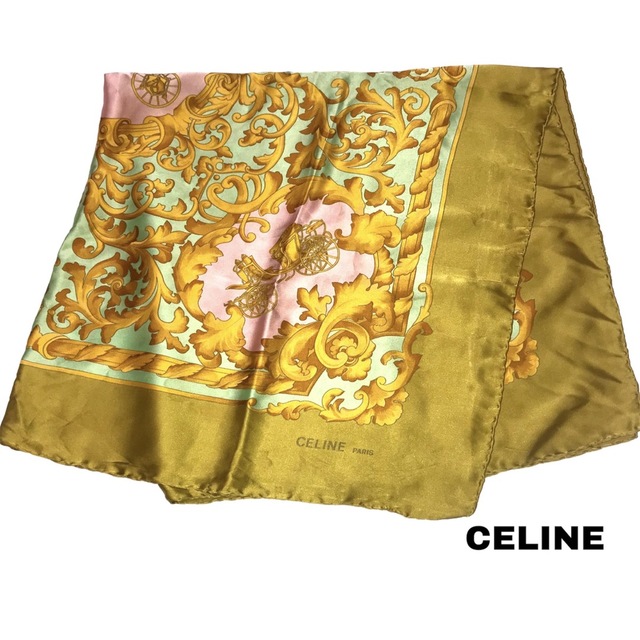 CELINE セリーヌシルク大判スカーフ