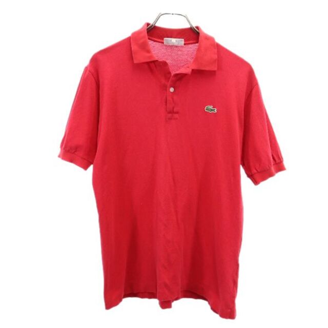 CHEMISE LACOSTE ラコステ ポロシャツ 半袖 ワインレッド 3 ポロシャツ