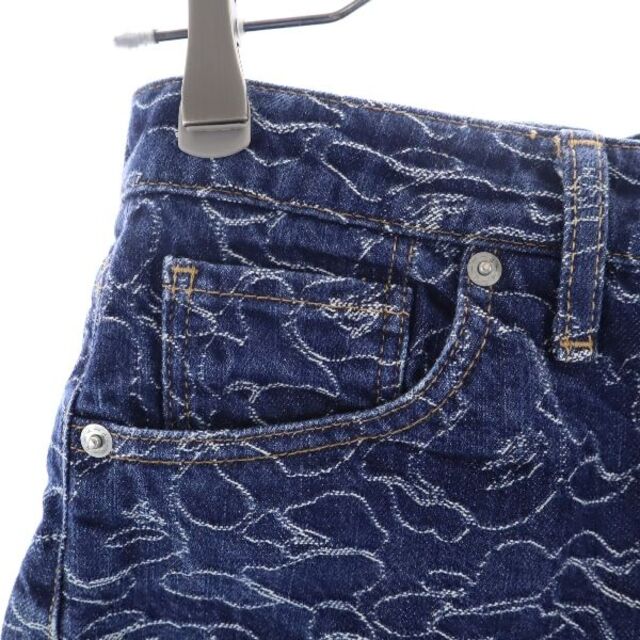 アベイシングエイプ 日本製 デニムショートパンツ XS A BATHING APE メンズ 【220702】 【中古】