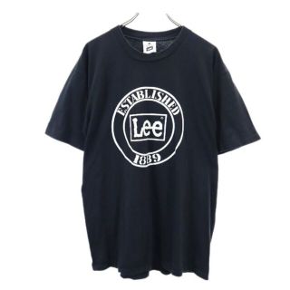 リー(Lee)のリー プリント 半袖 Tシャツ L 黒 Lee メンズ 【中古】  【220715】(Tシャツ/カットソー(半袖/袖なし))