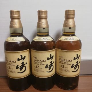 サントリー(サントリー)のサントリー　山崎　12年　700ml　３本セット　新品未開栓品(ウイスキー)