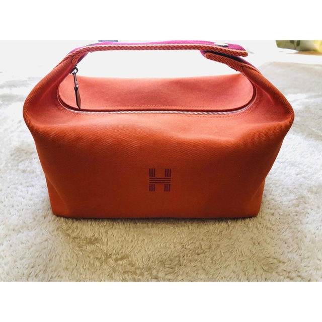 激安の Hermes - 新品 エルメス ブリッドアブラック GM オレンジ