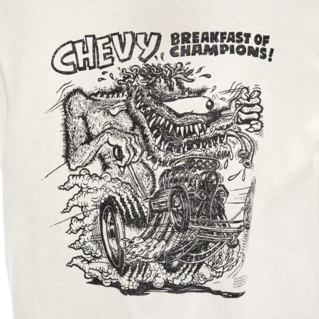 All Sport 90s USA製 Rat Fink プリント 半袖 Tシャツ S 白 ラット