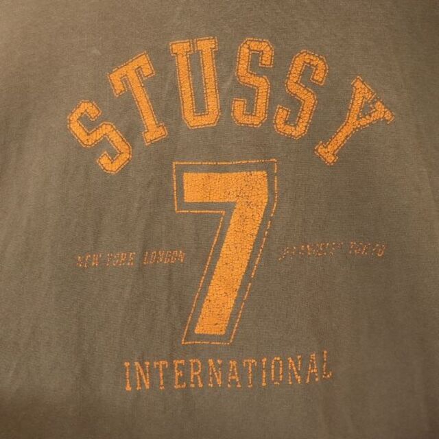 ステューシー  stussy バックプリント　  ビンテージ  tシャツ　黒タグ