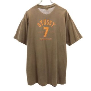 STUSSY - ステューシー 90s USA製 黒タグ バックプリント 半袖 Tシャツ