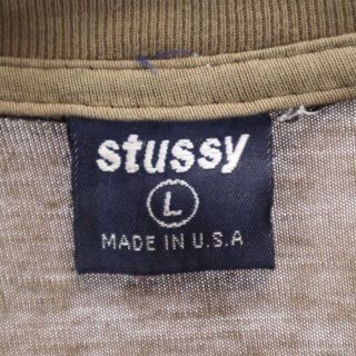 90s OLD STUSSY 花柄 T SHIRT L 黒タグ USA製