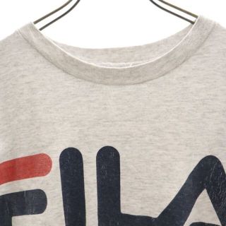 FILA - フィラ 90s ロゴプリント 半袖 Tシャツ グレー FILA オールド ...