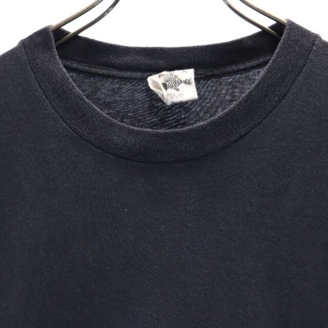 ブロンズエイジ 90s クルーネック バックプリント 半袖 Tシャツ L 黒