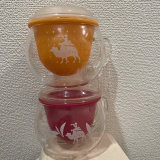 ルピシア(LUPICIA)の2個　ルピシア　茶漉し付き　ガラスマグ　マグカップ(グラス/カップ)