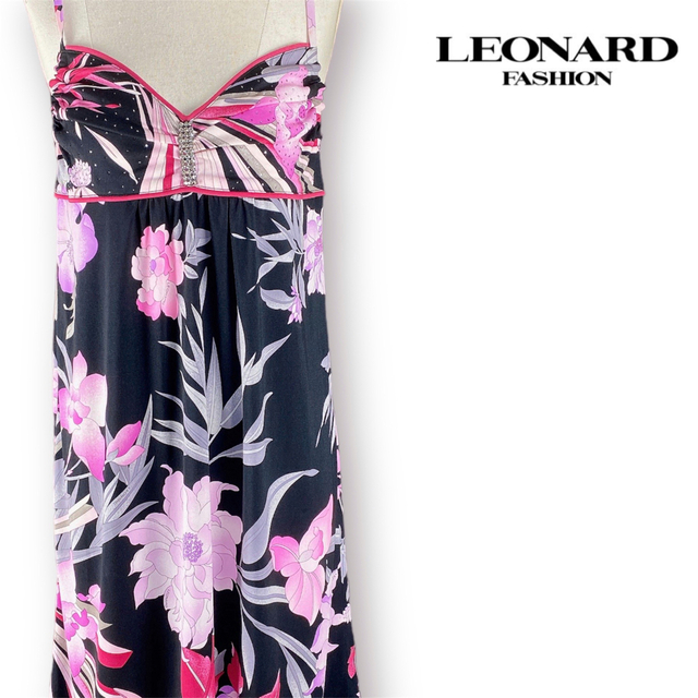再入荷】 キャミワンピース 【美品】現行LEONARDレオナール - LEONARD
