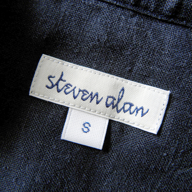steven alan(スティーブンアラン)のスティーブンアラン リネン100％ バンドカラーシャツワンピース アローズ扱 レディースのワンピース(ひざ丈ワンピース)の商品写真