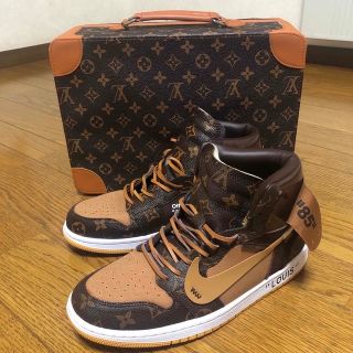 ナイキ(NIKE)のJORDAN1×オフホワイト×ルイヴィトン(スニーカー)