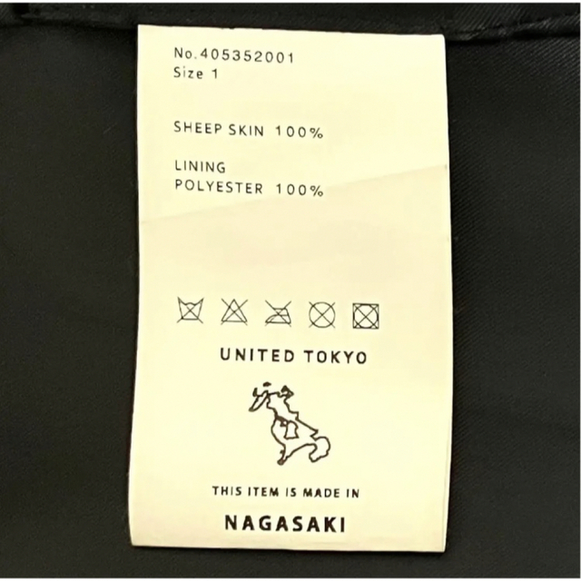 UNITED TOKYO(ユナイテッドトウキョウ)の【人気】UNITED TOKYO　ラムレザーシングルライダースジャケット メンズのジャケット/アウター(ライダースジャケット)の商品写真