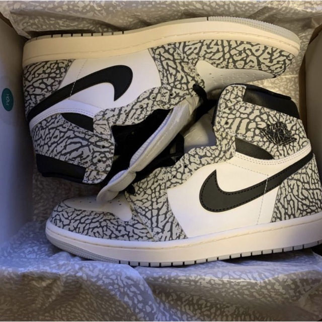 Air Jordan 1 High OG White Cement 28㎝メンズ