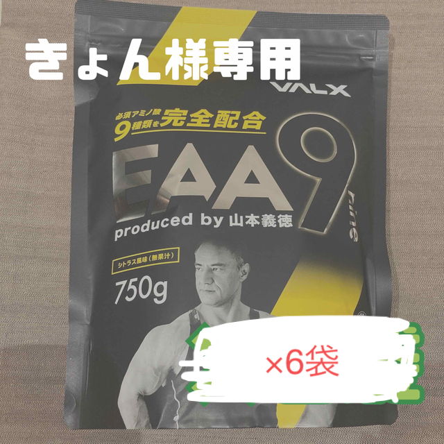 きょん様専用　VALX EAA9 シトラス　750g×6袋【賞味期限2025.2 食品/飲料/酒の健康食品(アミノ酸)の商品写真