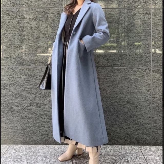 耐熱 二層 足あとぐらす (M) ロングスリムチェスターコート | www