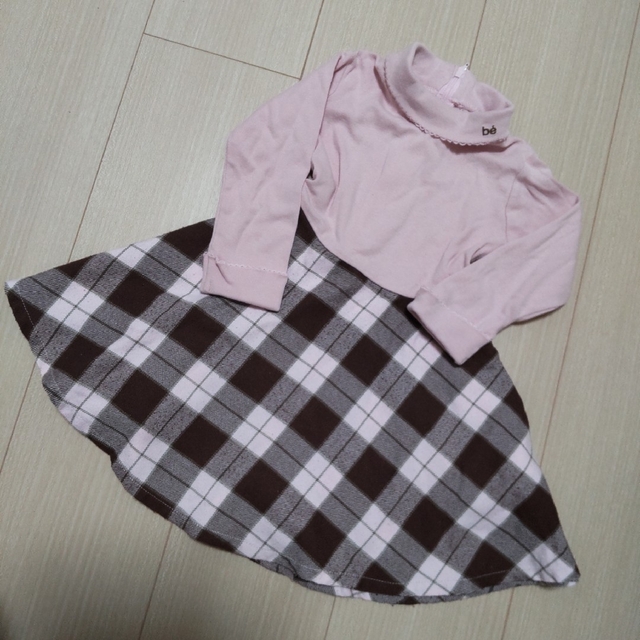 【即納】 べべ タートルネック ボーダー 130cm 子供服 値下げ