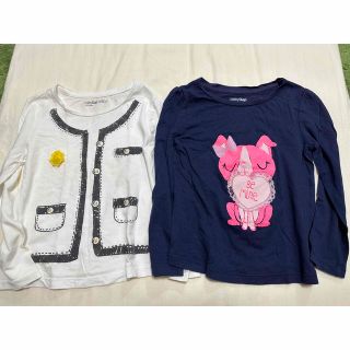 ベビーギャップ(babyGAP)のベビーギャップ　長袖　100 女の子　まとめ　セット　レトロ　レア　薄手　犬(Tシャツ/カットソー)