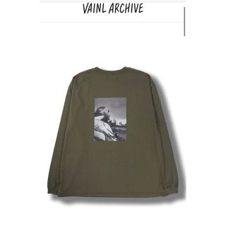 ヴァイナルアーカイブ(VAINL ARCHIVE)のヴァイナルアーカイブ　HOPE 長袖Tシャツ  オリーブ　Mサイズ(Tシャツ/カットソー(七分/長袖))