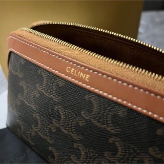 celine - 正規品 新品 セリーヌ ポーチ コスメ トリオンフ バッグの