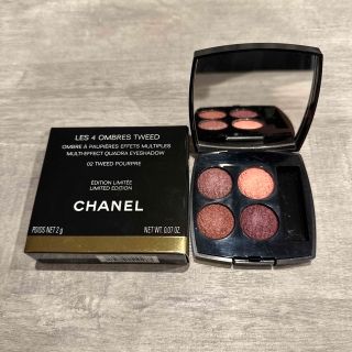 シャネル(CHANEL)の最終値下げ　レ　キャトル　オンブル　ツイード　02 ツイード　プールプル(アイシャドウ)