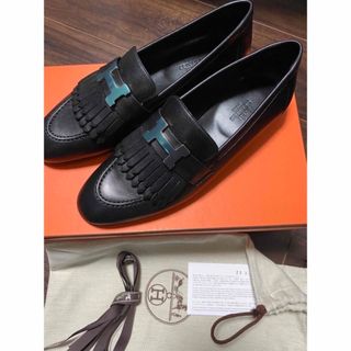 エルメス(Hermes)のpanda様専用　モカシンロワイヤル　37.5 HERMES(ローファー/革靴)