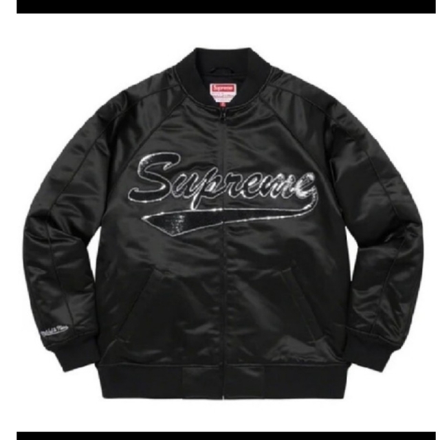 Mitchell&Ness®Sequin Logo Varsity Jacket