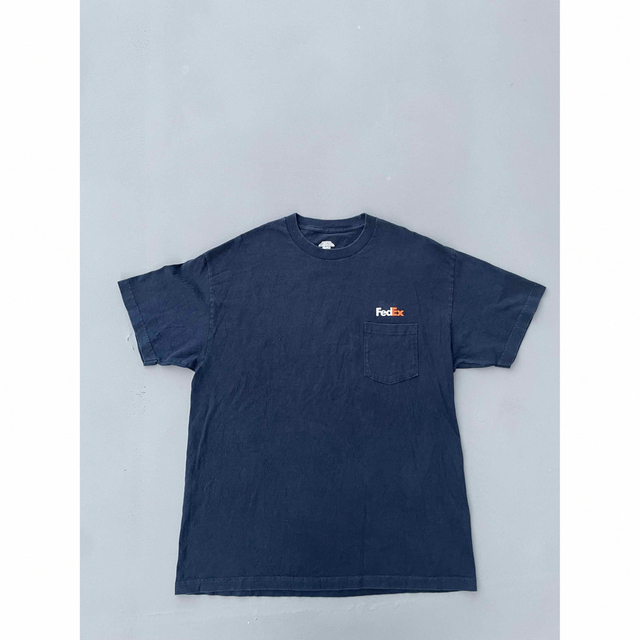 FRUIT OF THE LOOM(フルーツオブザルーム)のフィデックスTシャツFedEx 企業ロゴ 90s ポケT 社員用非売品肉厚T メンズのトップス(Tシャツ/カットソー(半袖/袖なし))の商品写真