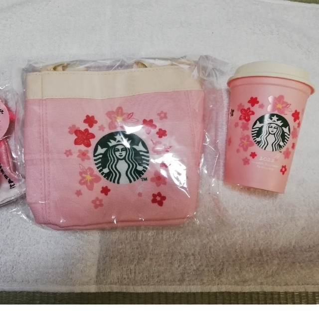 Starbucks(スターバックス)のスターバックス2022年さくら3点セット レディースのバッグ(トートバッグ)の商品写真