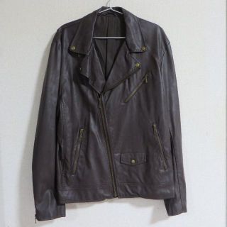 GU UNDERCOVER フェイクレザージャケット XL - ライダースジャケット