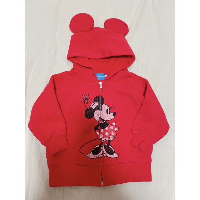 Disney(ディズニー)のディズニーリゾート　ミニーパーカー　 キッズ/ベビー/マタニティのキッズ服女の子用(90cm~)(Tシャツ/カットソー)の商品写真