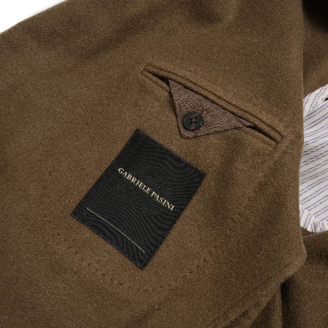 大流行中! Gabriele 新品 Pasini ブラウン ダブルコート チェスター