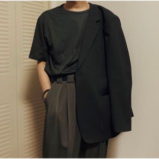 ユニクロ(UNIQLO)のユニクロ　2WAYストレッチジャケット+　ブラック　XLサイズ(テーラードジャケット)