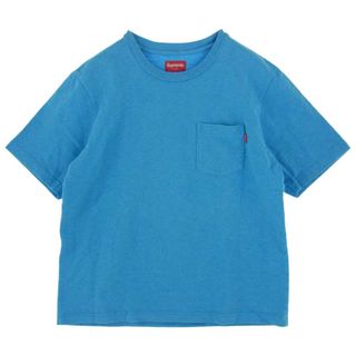 シュプリーム(Supreme)のSupreme シュプリーム Ｔシャツ 18SS Overdyed Pocket 半袖 Tee Tシャツ ライトブルー系 M【中古】(シャツ)