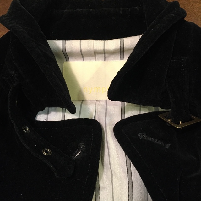 nympheaナンフェア 黒ジャケット レディースのジャケット/アウター(テーラードジャケット)の商品写真