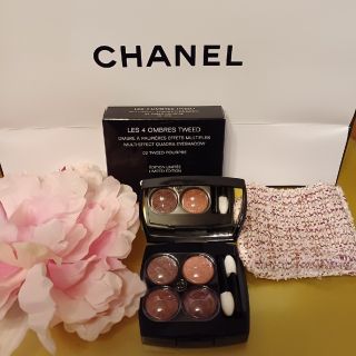 シャネル(CHANEL)の新品　CHANEL　レキャトルオンブル　ツイード　02　シャネル　プールプル(アイシャドウ)