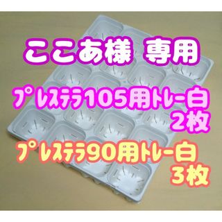 【スリット鉢】プレステラ105用システムトレー白2枚 他 プラ鉢多肉植物(プランター)