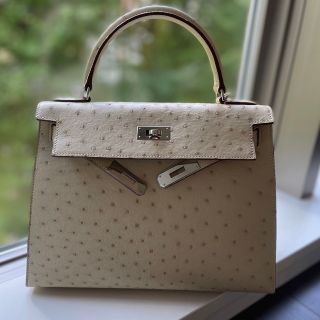 エルメス(Hermes)の①ru様専用　3月10日迄　ケリー28 オーストリッチ　パシューマン(ハンドバッグ)