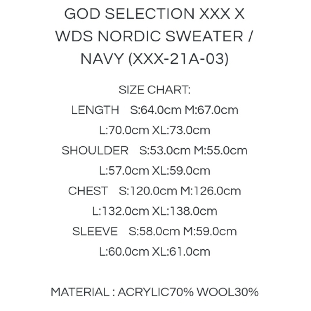 WIND AND SEA - GOD SELECTION XXX x WDS Nordic Sweaterの通販 by ...