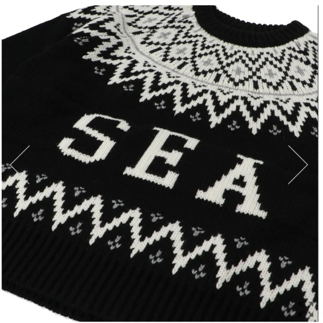 L★NORDIC SWEATER / BLACK ☆ニット/セーター 2