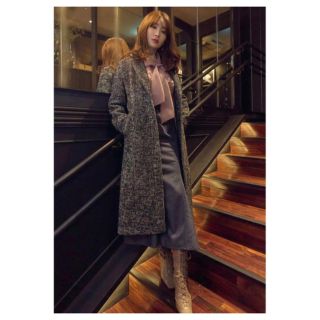Her lip to - Herringbone Wool-Blend Chester Coatの通販 by N's shop