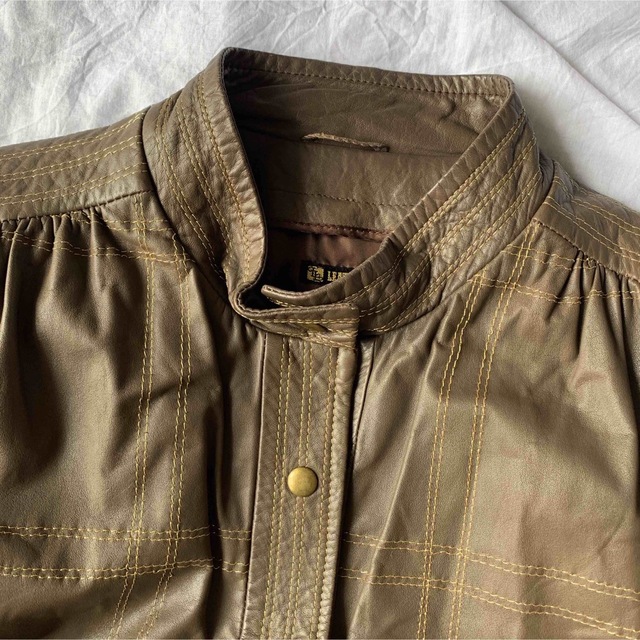 Lochie(ロキエ)の【vintage】レトロな金刺繍に格子柄のブルゾン メンズのジャケット/アウター(ブルゾン)の商品写真