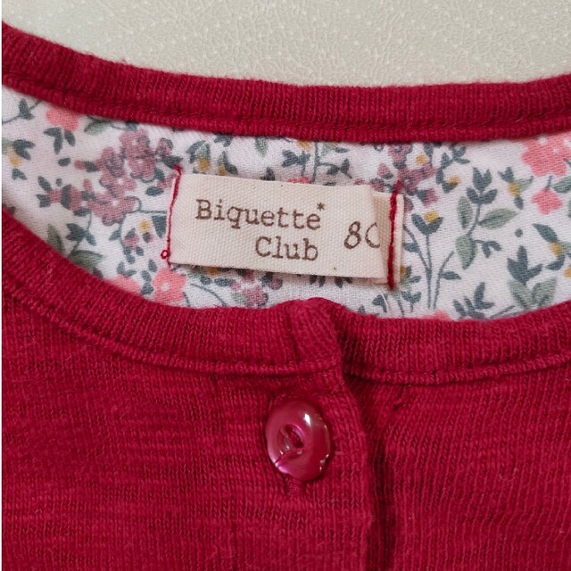 Biquette Club(ビケットクラブ)のbiquette club　ビケットクラブ　カーディガン　80　女の子 キッズ/ベビー/マタニティのベビー服(~85cm)(カーディガン/ボレロ)の商品写真