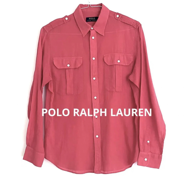 POLO RALPH LAUREN(ポロラルフローレン)のPOLO ラルフローレン　シャツ　赤シャツ　米国購入　新品 レディースのトップス(シャツ/ブラウス(長袖/七分))の商品写真