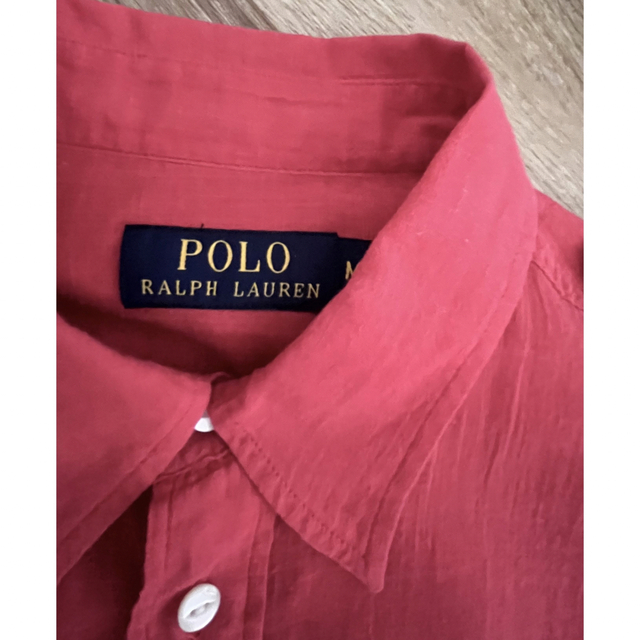 POLO RALPH LAUREN(ポロラルフローレン)のPOLO ラルフローレン　シャツ　赤シャツ　米国購入　新品 レディースのトップス(シャツ/ブラウス(長袖/七分))の商品写真