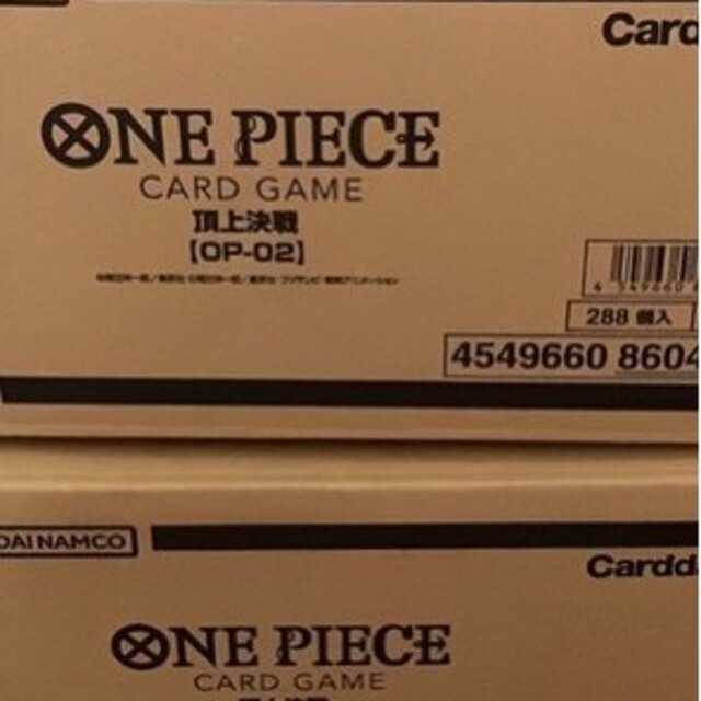 【サイズ交換ＯＫ】 ワンピースカードゲーム　ONE 頂上決戦　1カートン PIECE Box+デッキ+パック