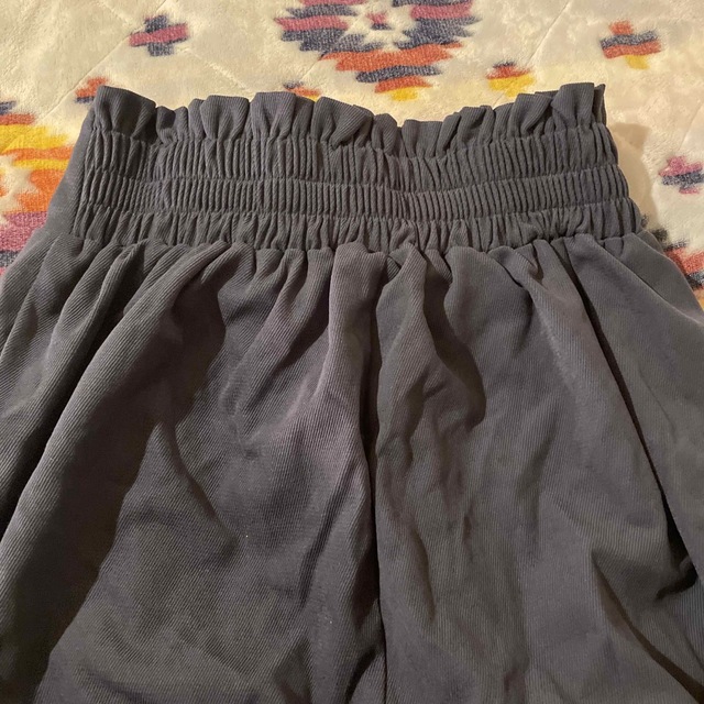 しまむら(シマムラ)のしまむら　編み上げロングスカート　ネイビー　レディースLサイズ レディースのスカート(ロングスカート)の商品写真