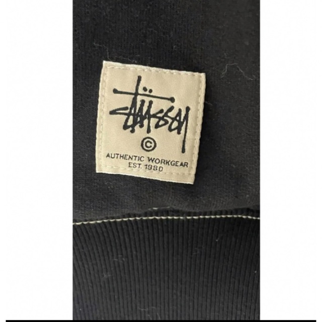 Double Face Label Zip STUSSYジップパーカー