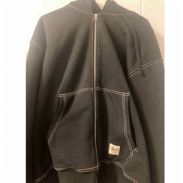 STUSSY - Double Face Label Zip STUSSYジップパーカーの通販 by STUSSY - Double Face Label Zip STUSSYジップパーカーの通販 by